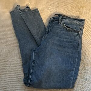 7 for all mankind b(air) ankle skinny stretch light wash jeans sz 30